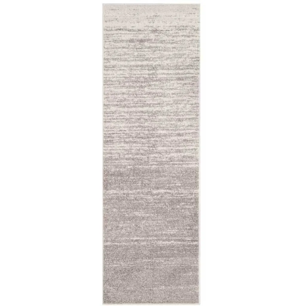 Adirondack Gradient Light Gray/Gray Runner Rug