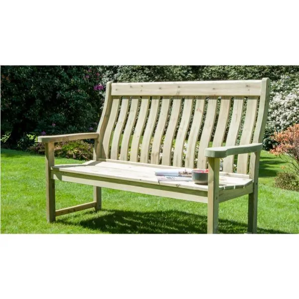 Alexander Rose 5ft Pine Farmers Wooden Bench