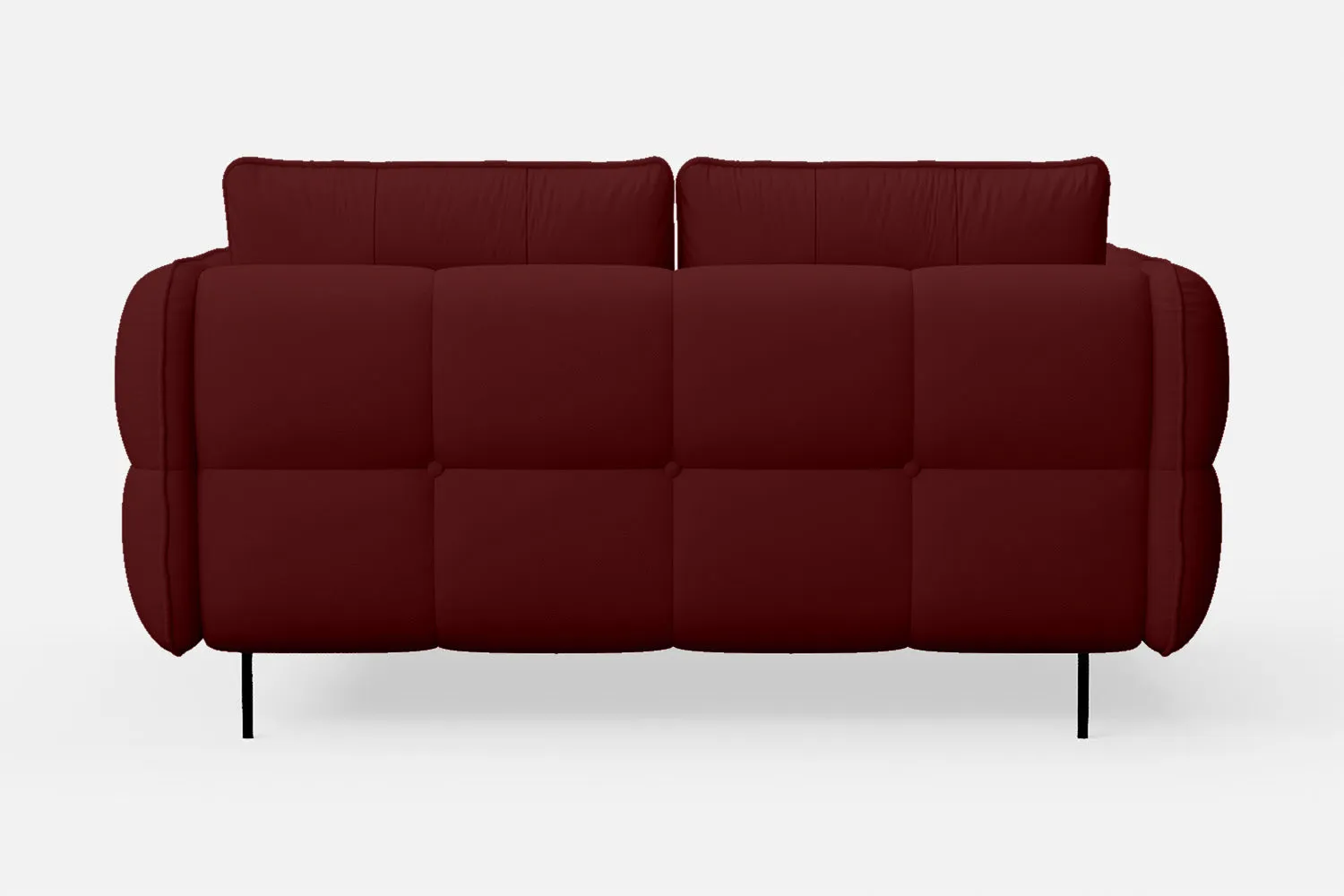 Anzio 2 Seater Sofa Red Leather