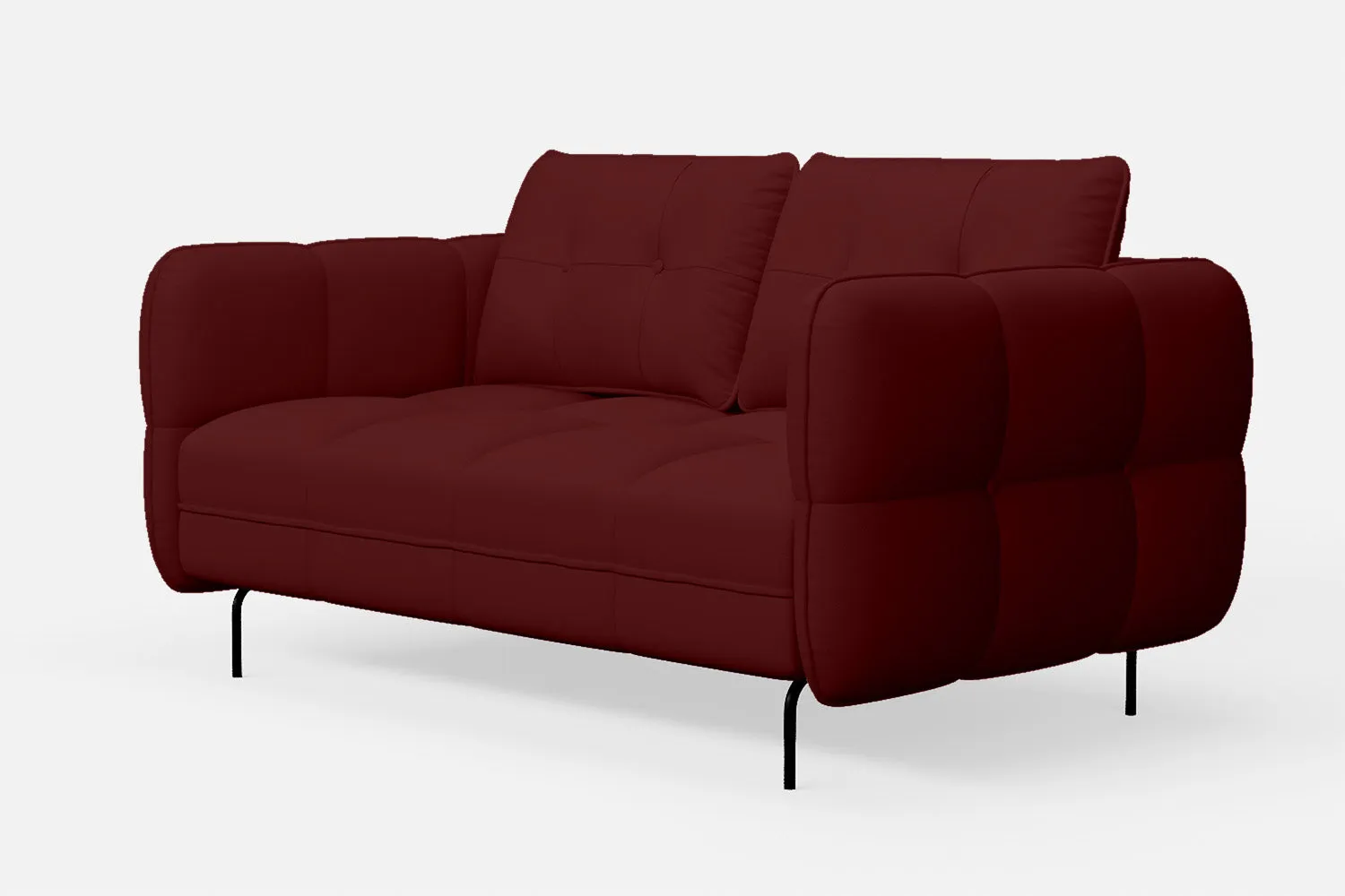 Anzio 2 Seater Sofa Red Leather