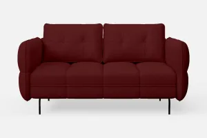 Anzio 2 Seater Sofa Red Leather