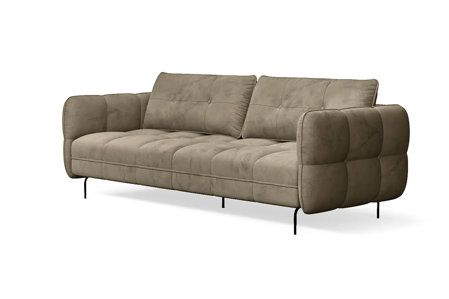 Anzio 3 Seater Sofa Sand Velvet