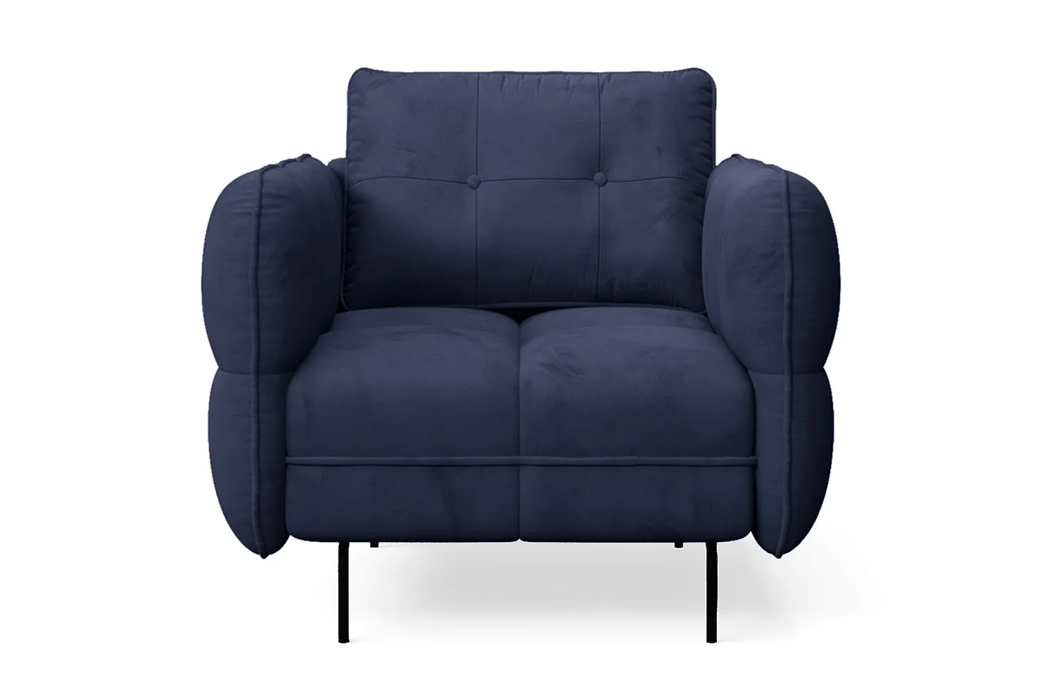 Anzio Armchair Dark Blue Velvet