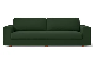 Arezzo 4 Seater Sofa Forest Green Linen Fabric