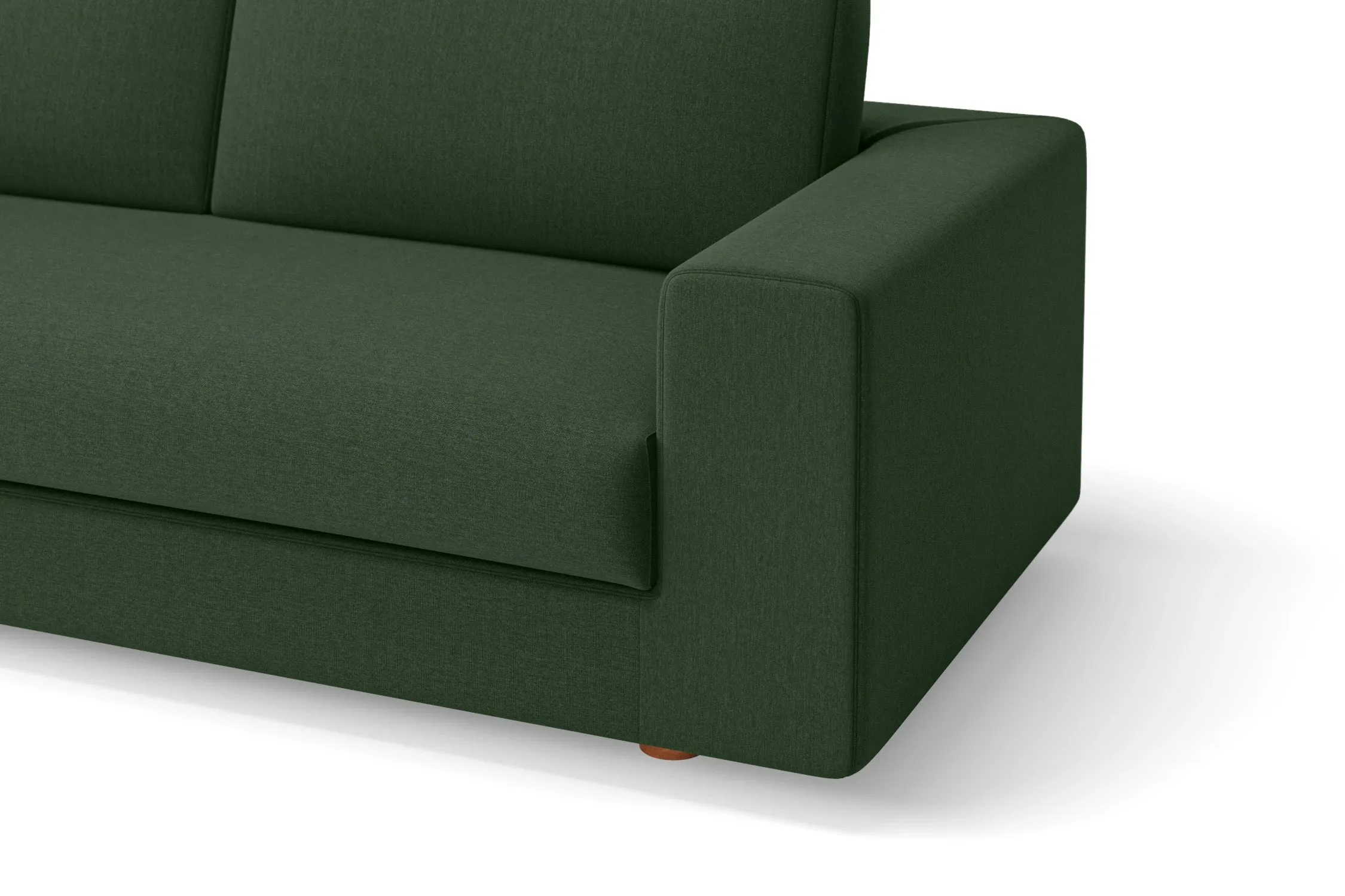 Arezzo 4 Seater Sofa Forest Green Linen Fabric