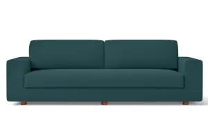 Arezzo 4 Seater Sofa Teal Linen Fabric