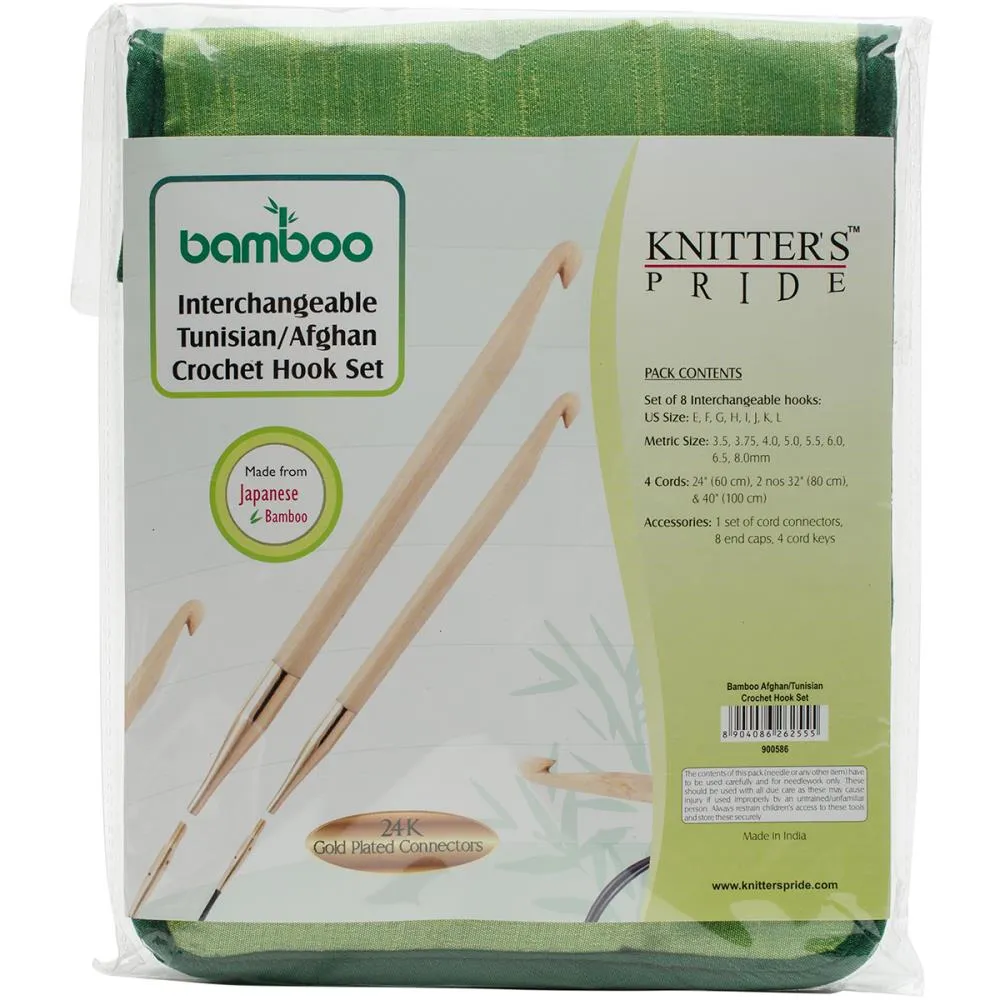 Bamboo Tunisian Crochet Hook Set by Knitter's Pride