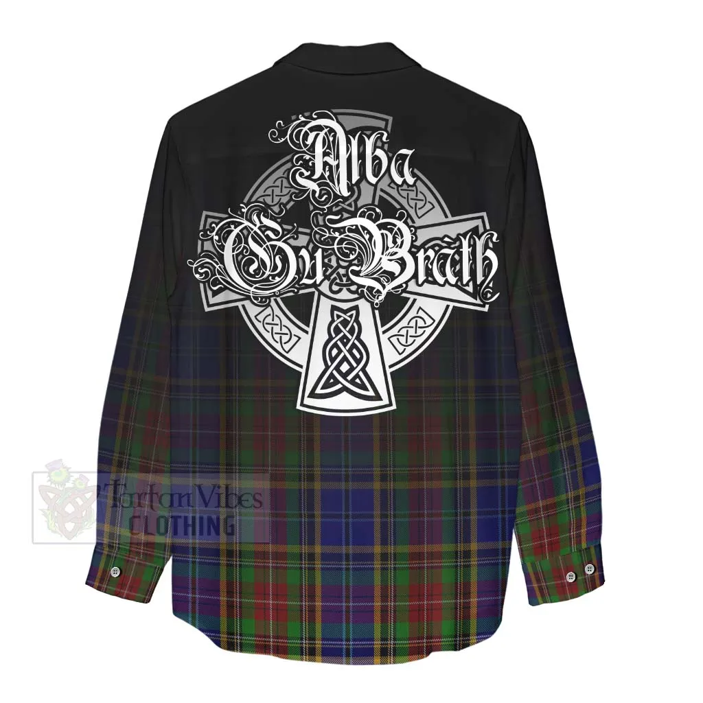 Beattie (Beatty) Tartan Women's Casual Shirt Featuring Alba Gu Brath Family Crest Celtic Inspired