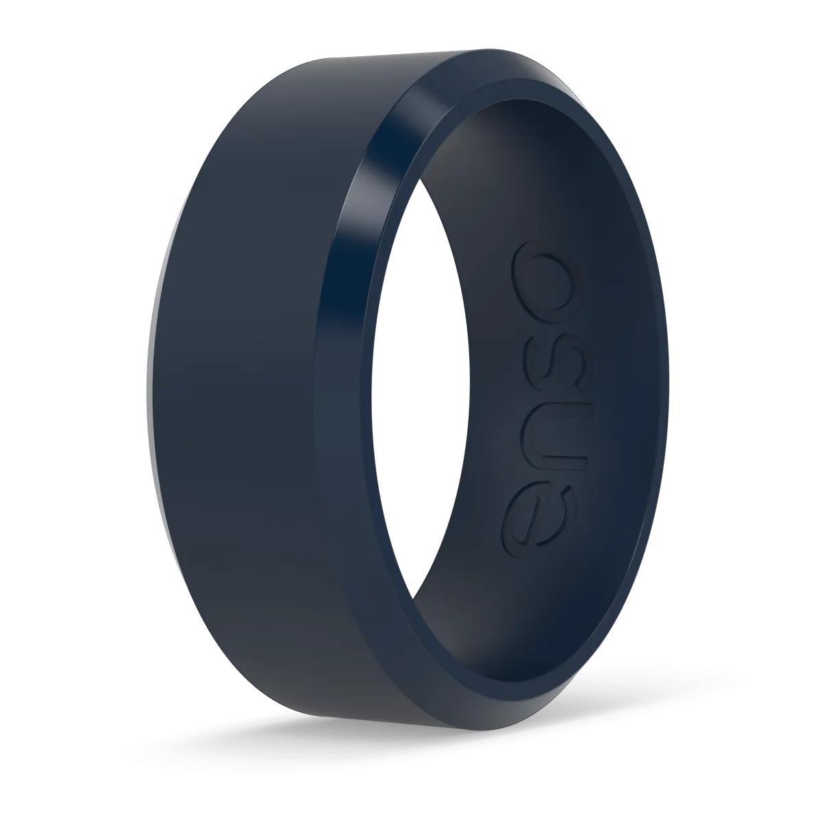 Bevel Silicone Ring - Navy Blue