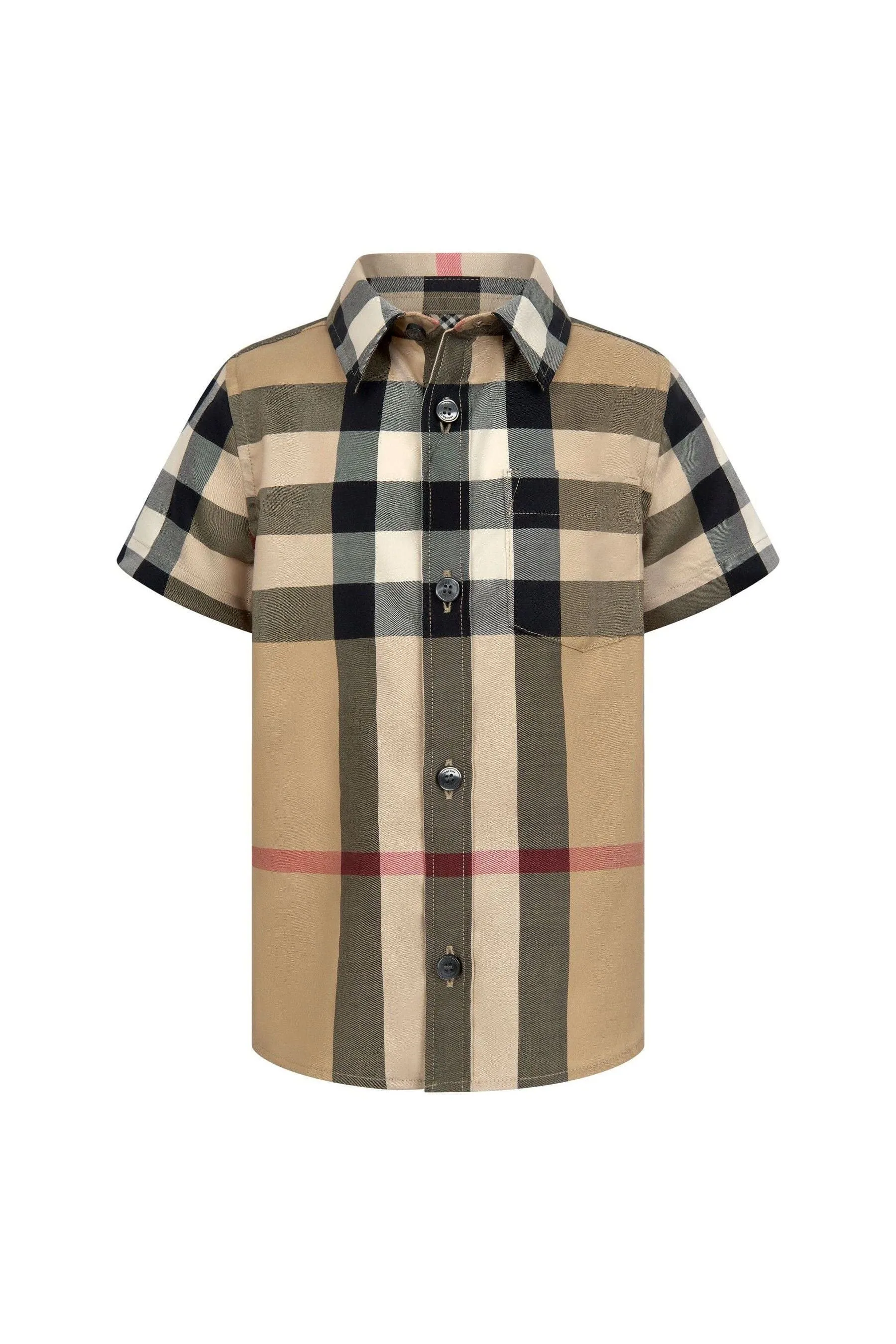 Burberry Baby Boys Mini Owen Shirt in Archive Beige Check