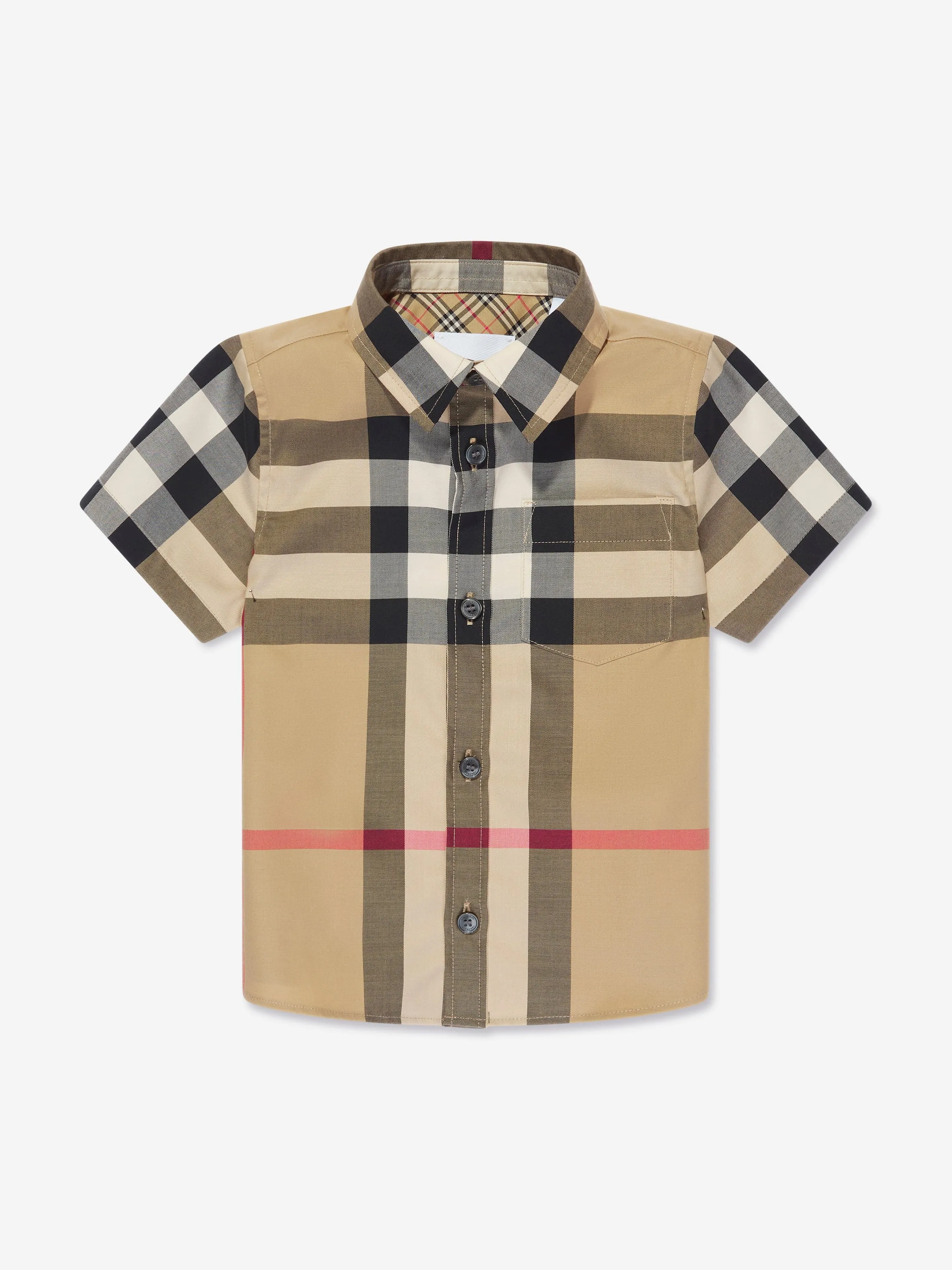 Burberry Baby Boys Mini Owen Shirt in Archive Beige Check