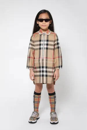 Burberry Girls Cotton Check Dress