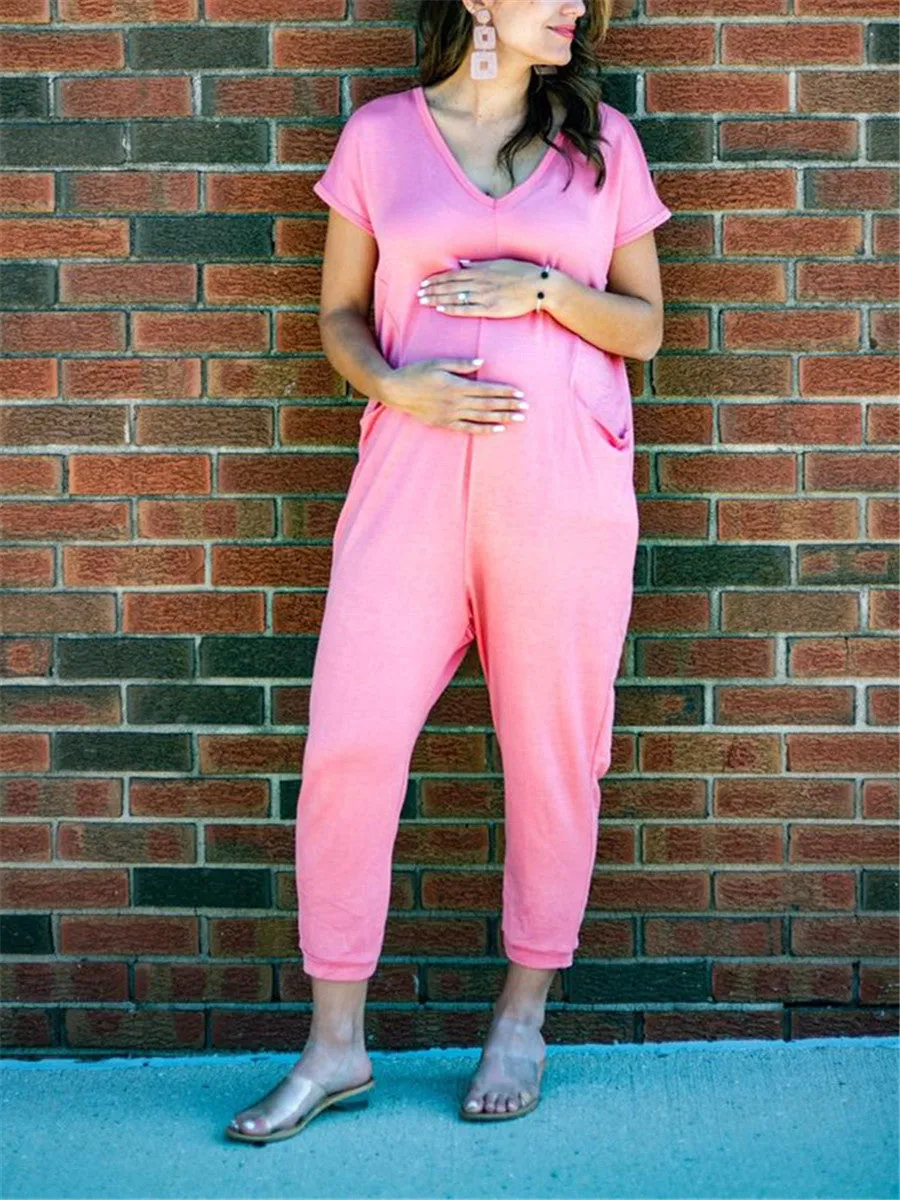 Casual Loose Comfortable Soft Pregnant Women'S Jumpsuit