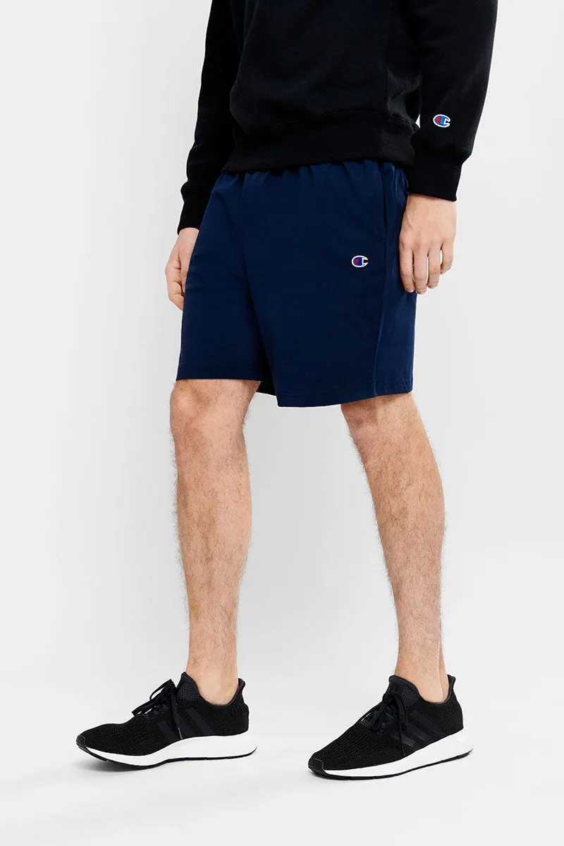 Champion Mens C Logo Jersey Short - Navy