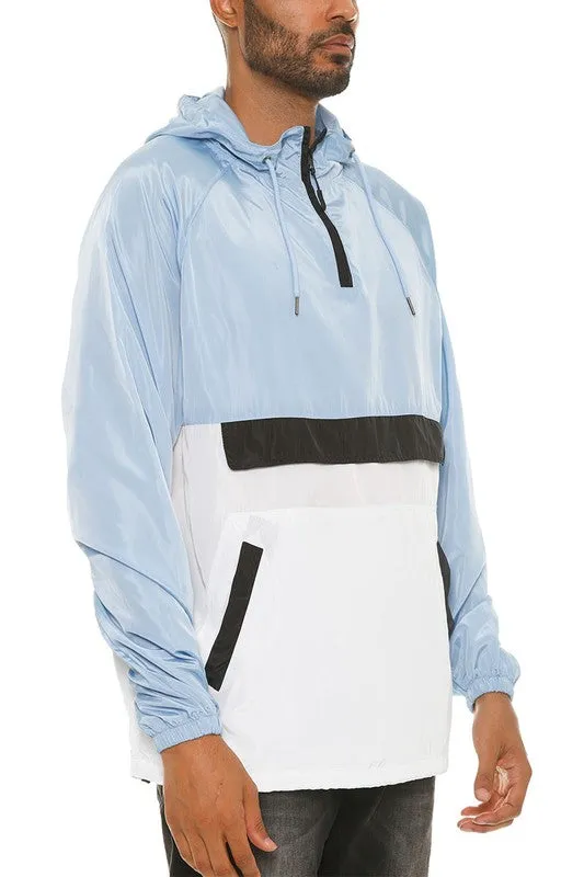 Color Block Anorak Pullover Windbreaker (5 colors)