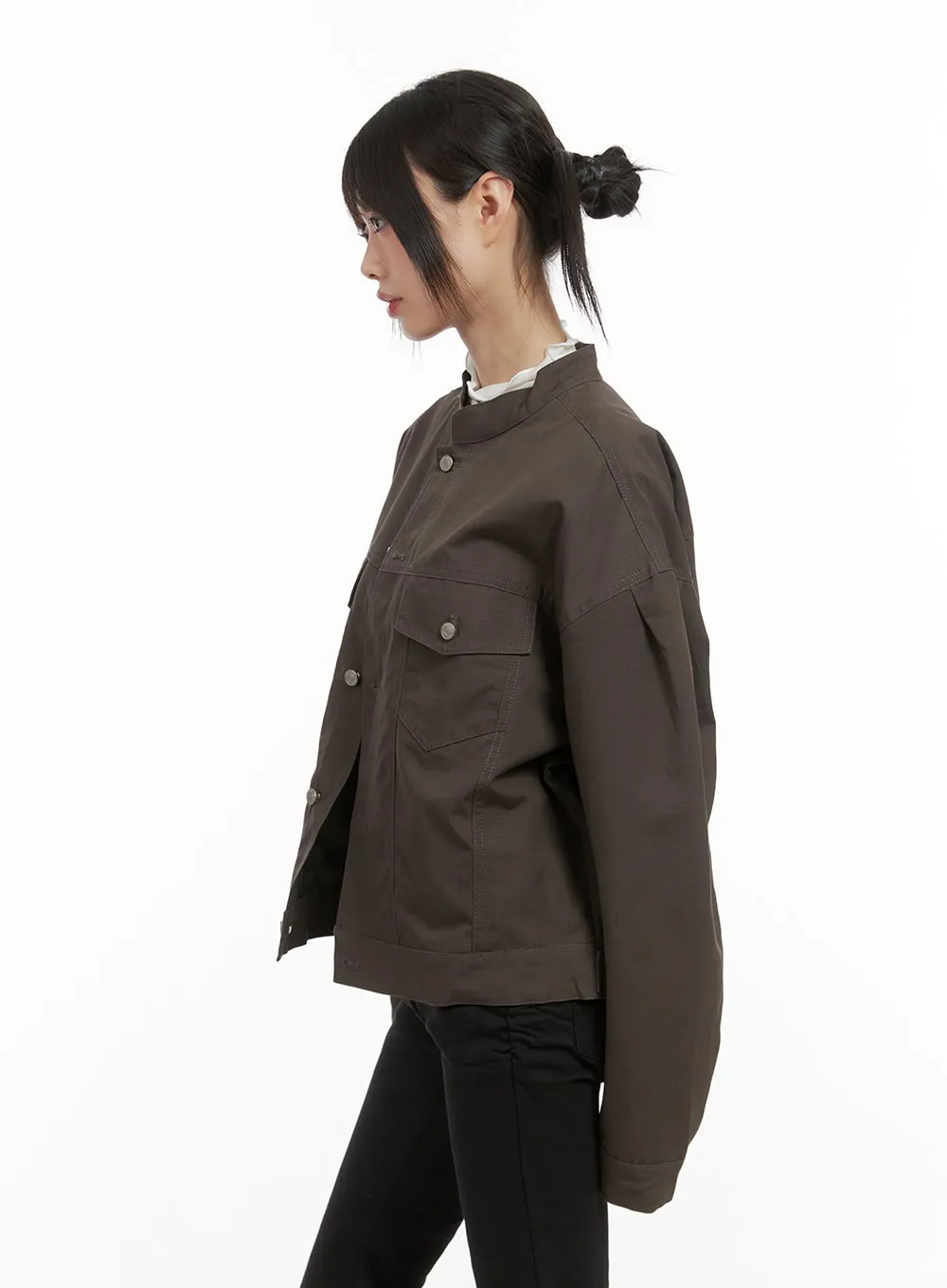 Comfy Oversized Polyester Coat CS412