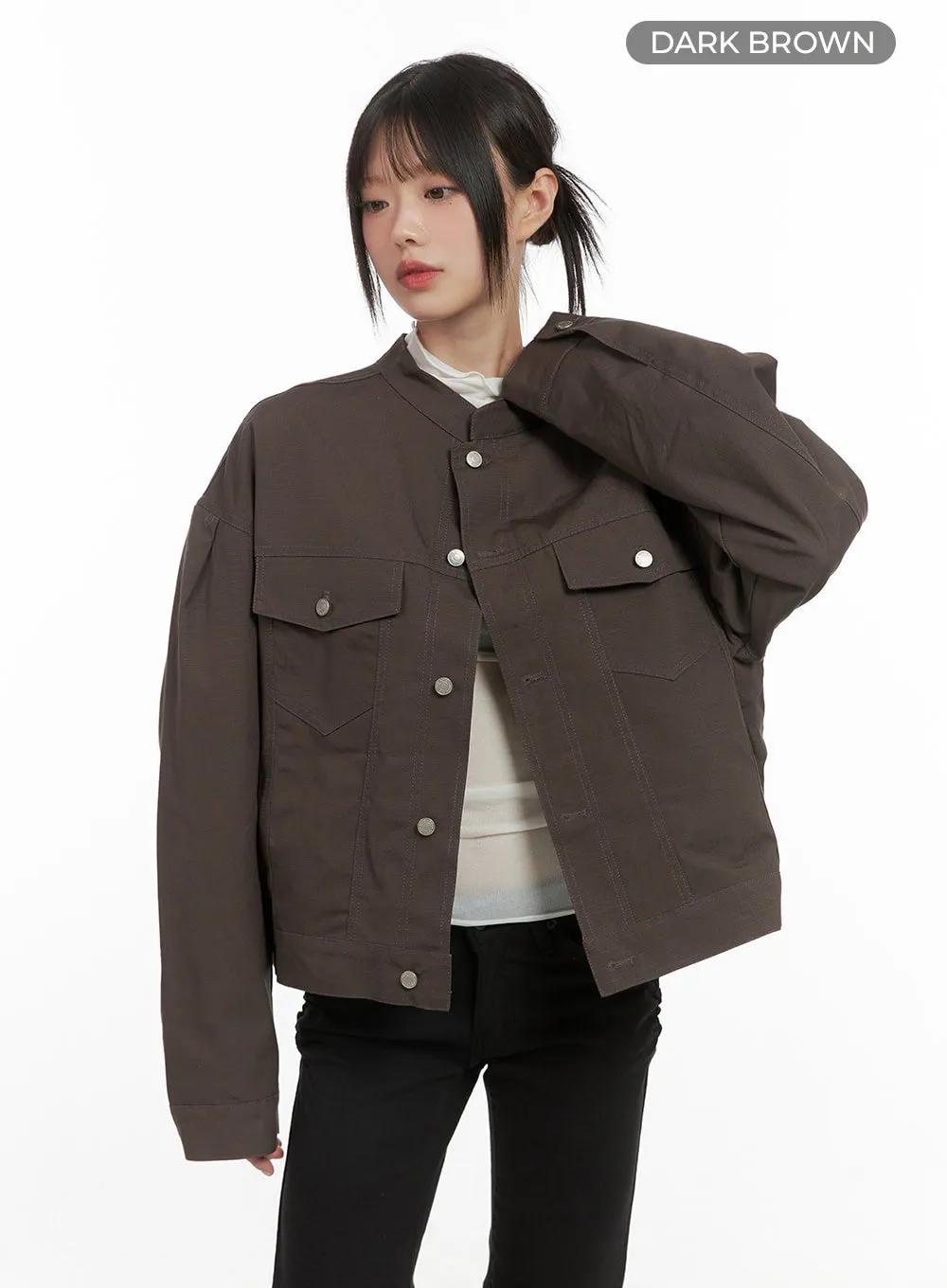 Comfy Oversized Polyester Coat CS412