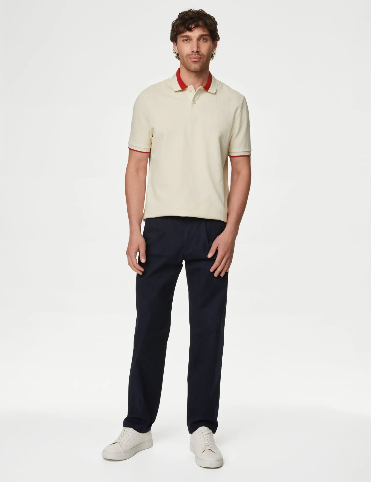 Cotton Rich Textured Polo Shirt