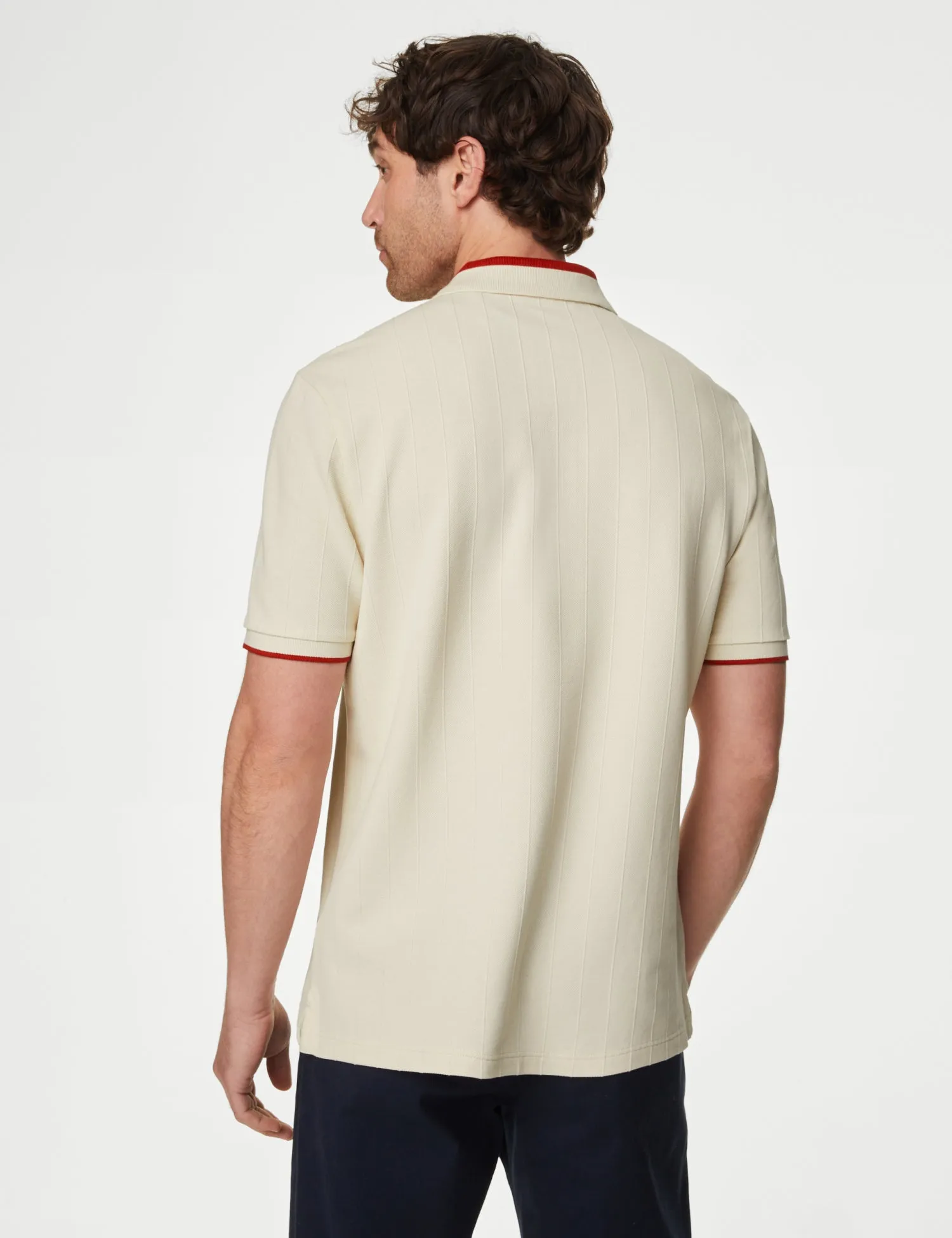 Cotton Rich Textured Polo Shirt