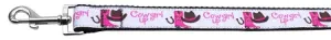 Cowgirl Up Nylon Dog Leash 3-8 Inch Wide 6ft Long