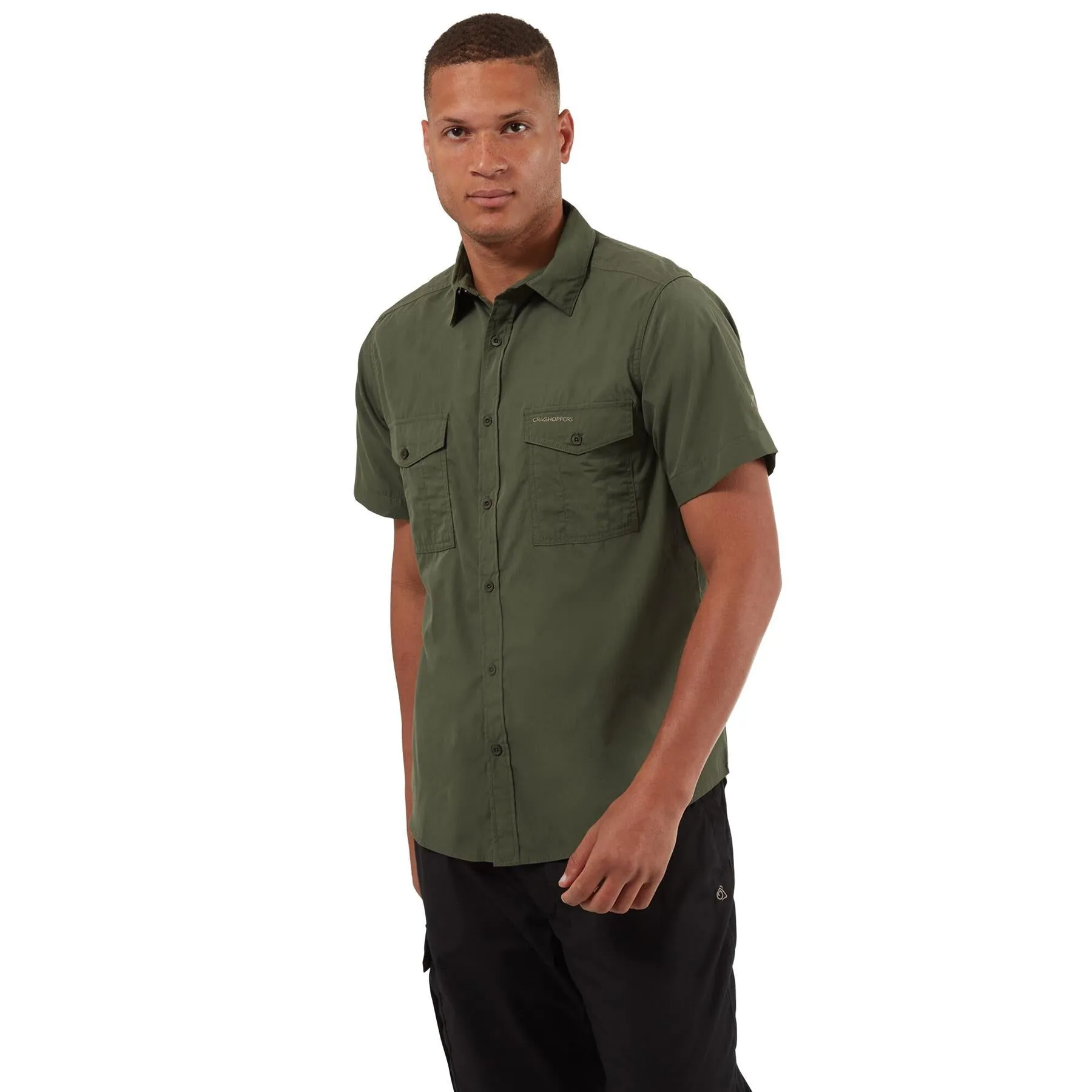 Craghoppers Mens Kiwi Short Sleeved Shirt Nosi Defense