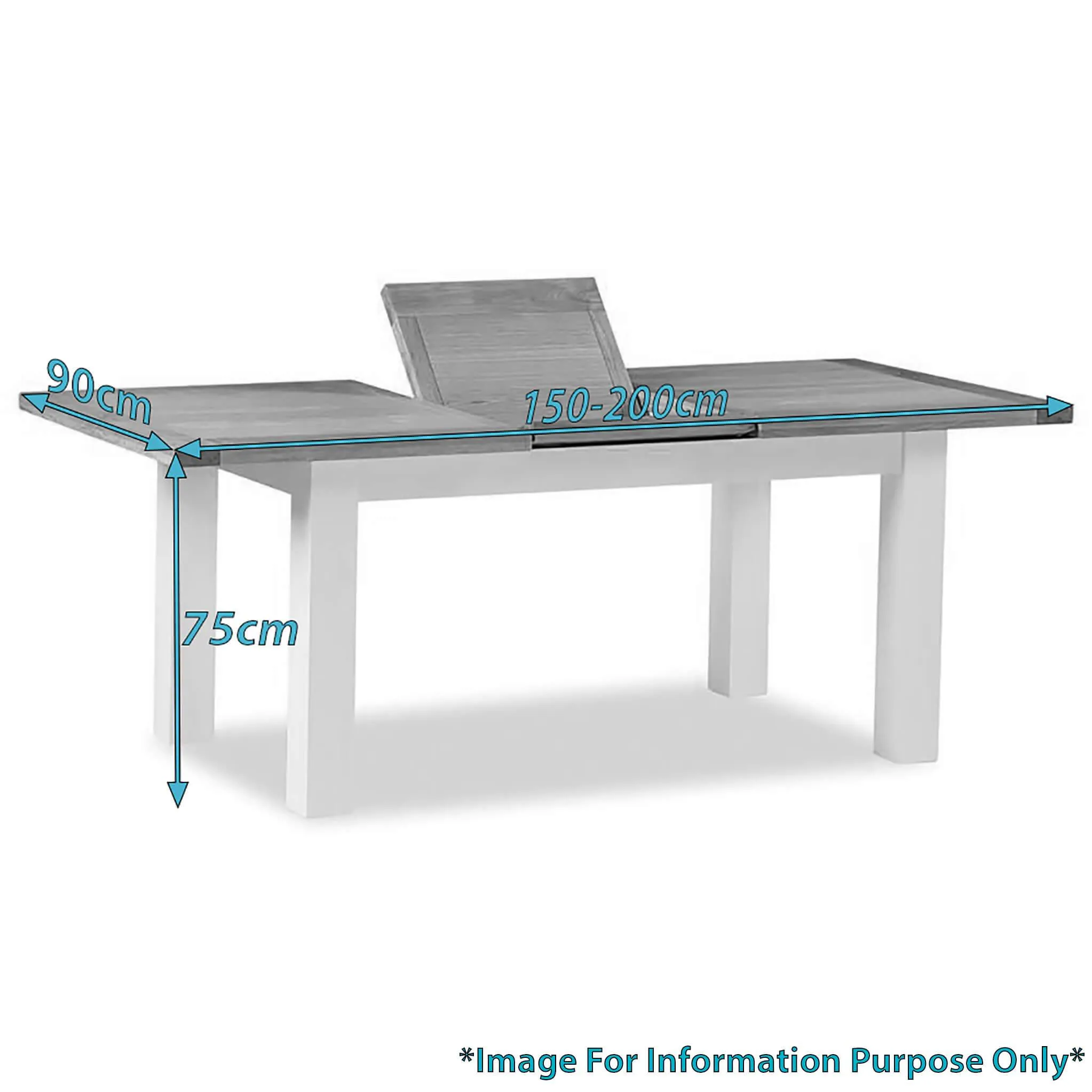 Daymer Cream 150-200cm Extending Table