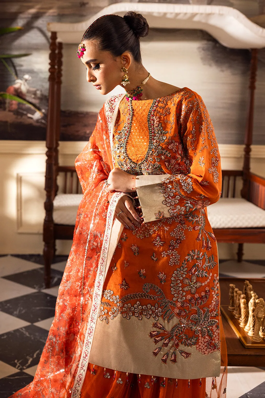 Emaan Adeel Stitched 3 Piece Luxury Prets Collection'2023-LP-07 Mastani