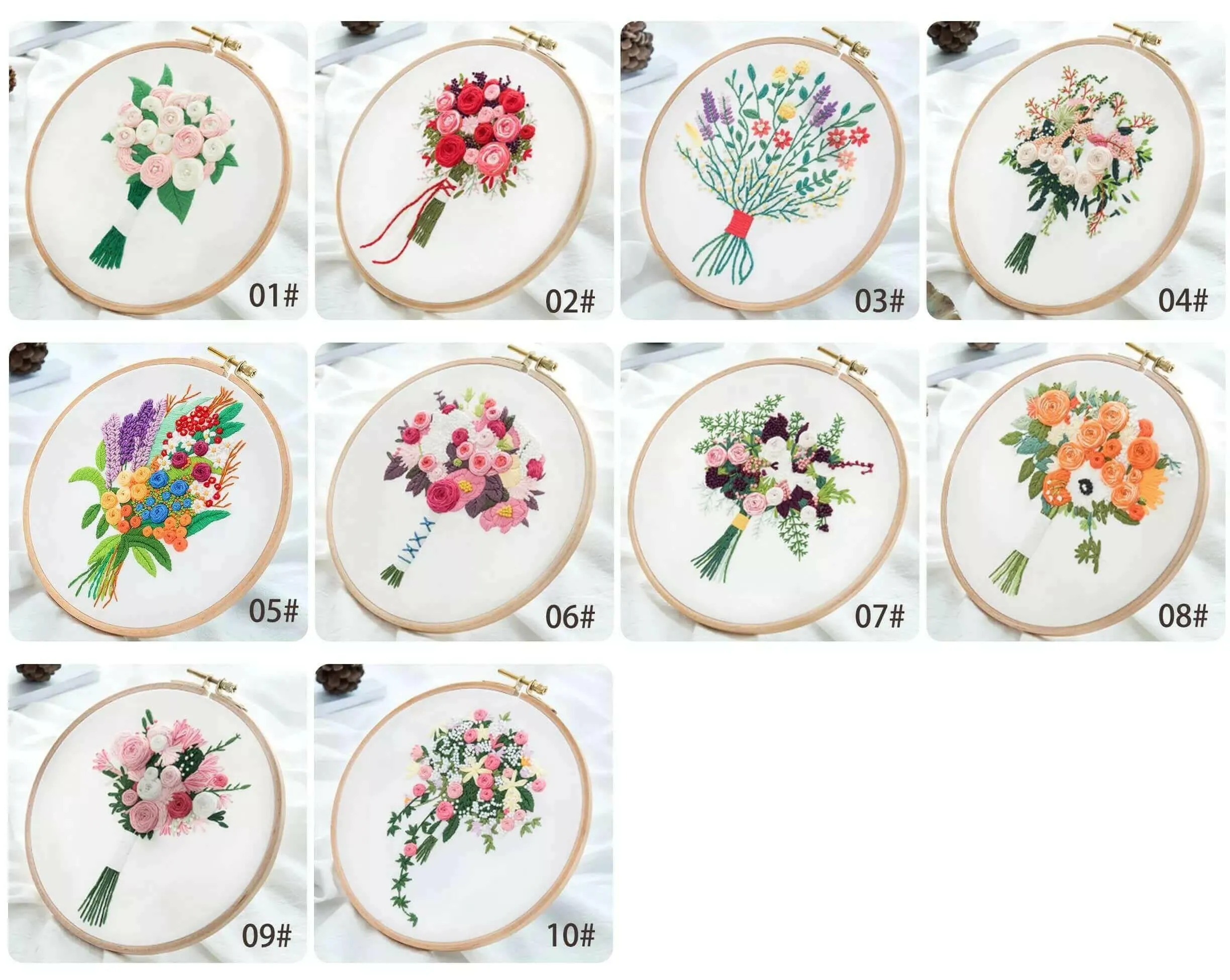 Embroidery cross stitch full set