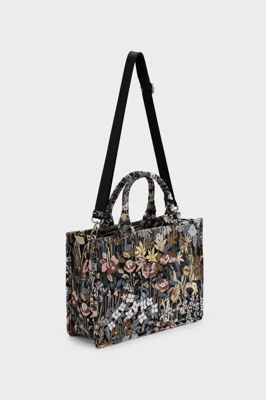 FLORAL PRINTED TOTE BAG