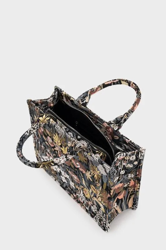 FLORAL PRINTED TOTE BAG