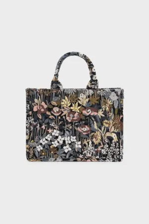 FLORAL PRINTED TOTE BAG