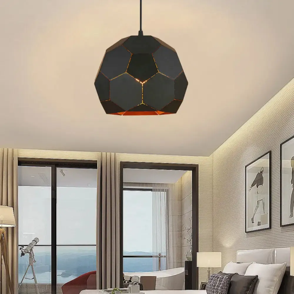 Geometric Nordic Style Metal Pendant Lamp in 5 Colors