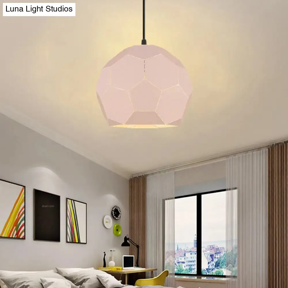 Geometric Nordic Style Metal Pendant Lamp in 5 Colors