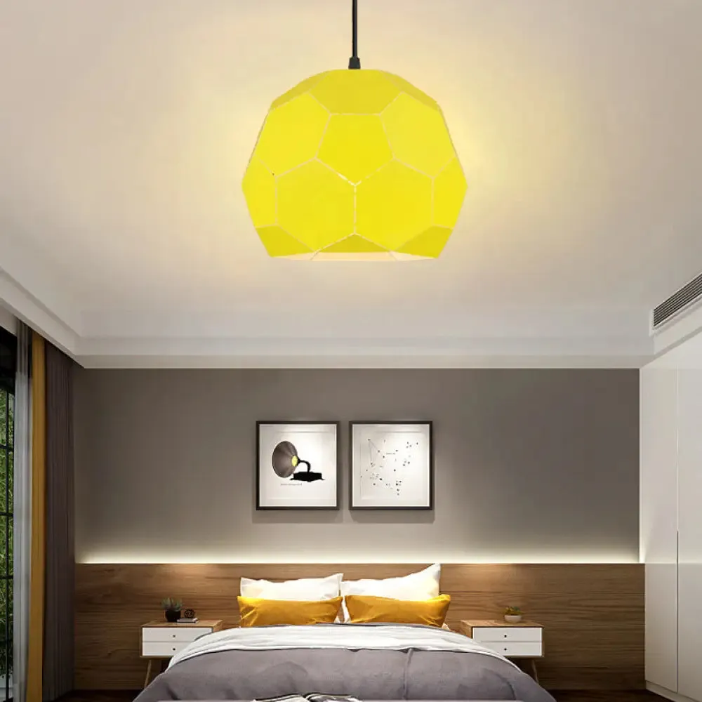 Geometric Nordic Style Metal Pendant Lamp in 5 Colors