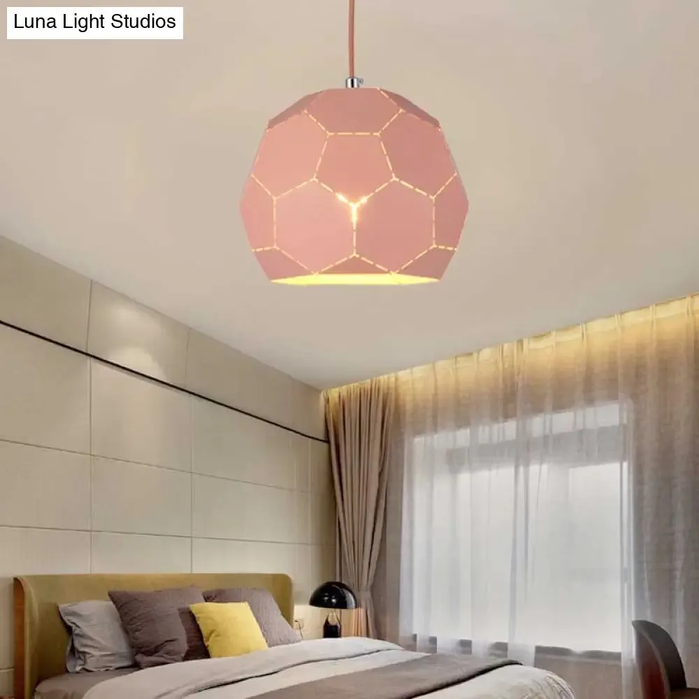 Geometric Nordic Style Metal Pendant Lamp in 5 Colors