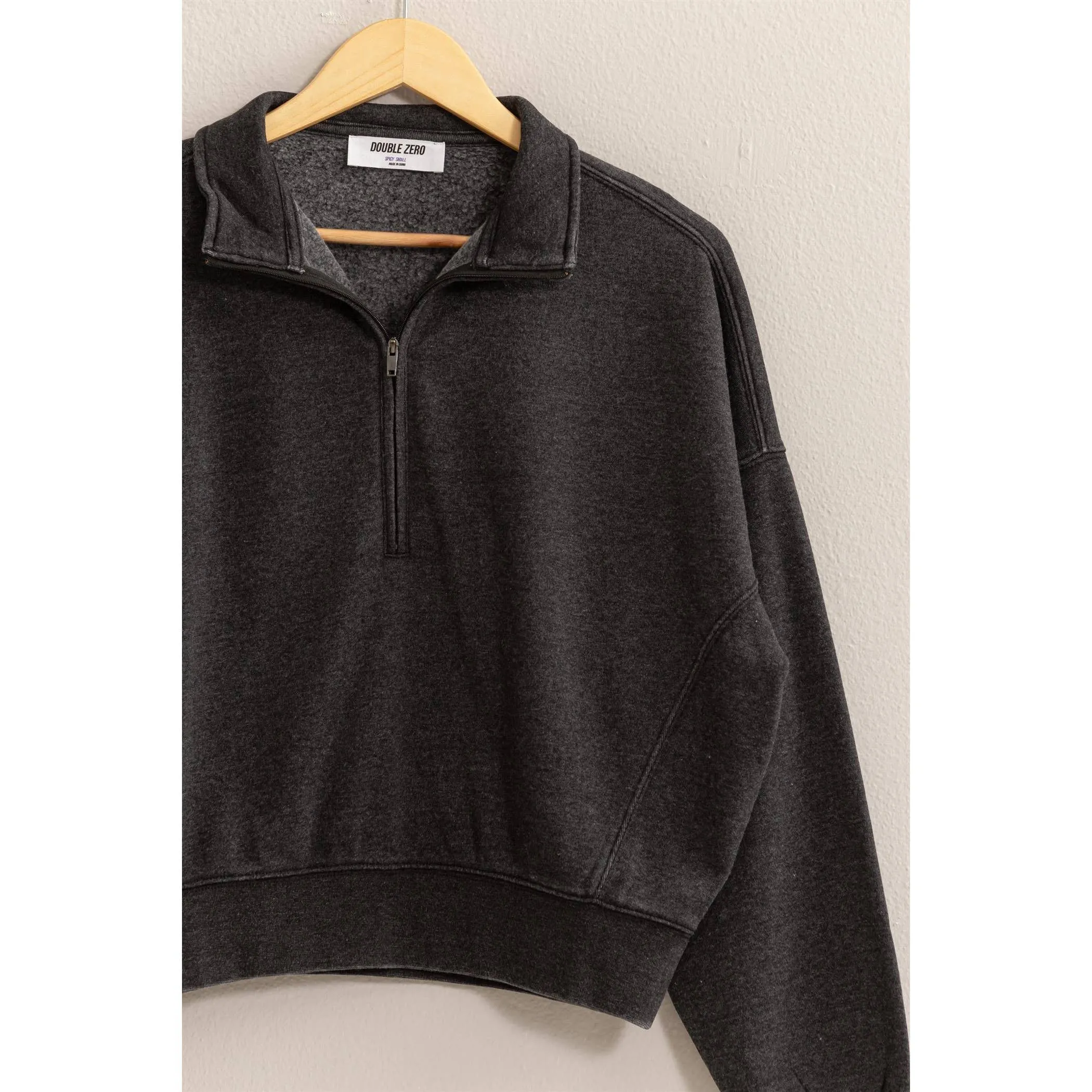 HALF-ZIP SWEATSHIRT