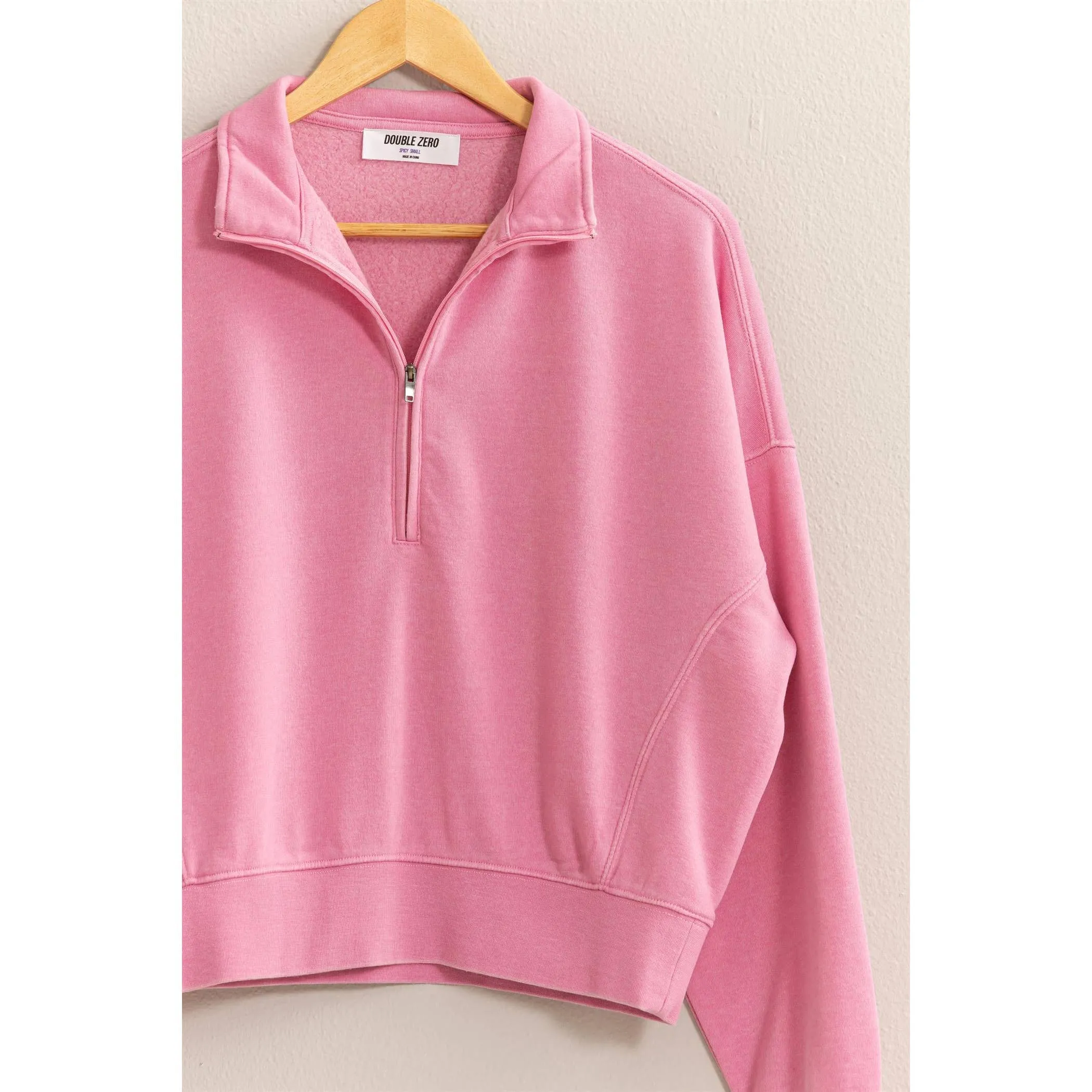 HALF-ZIP SWEATSHIRT