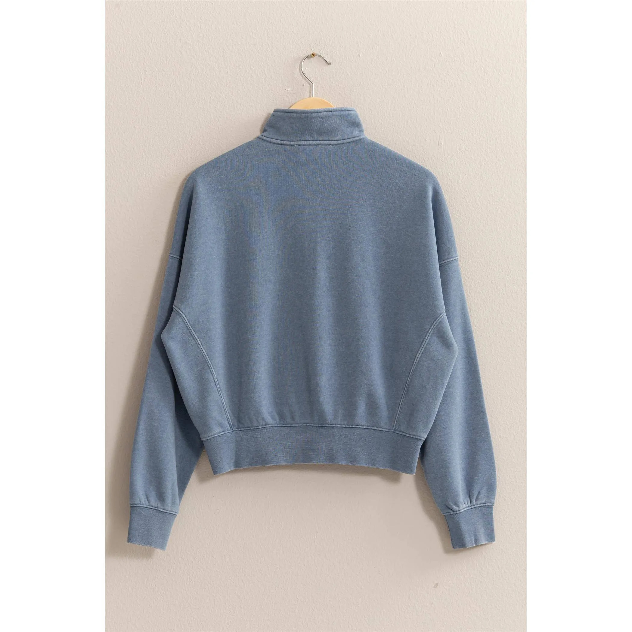 HALF-ZIP SWEATSHIRT