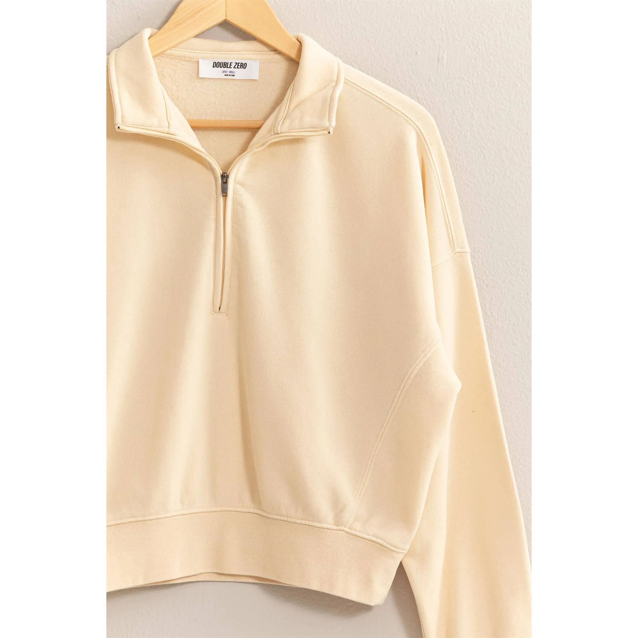 HALF-ZIP SWEATSHIRT