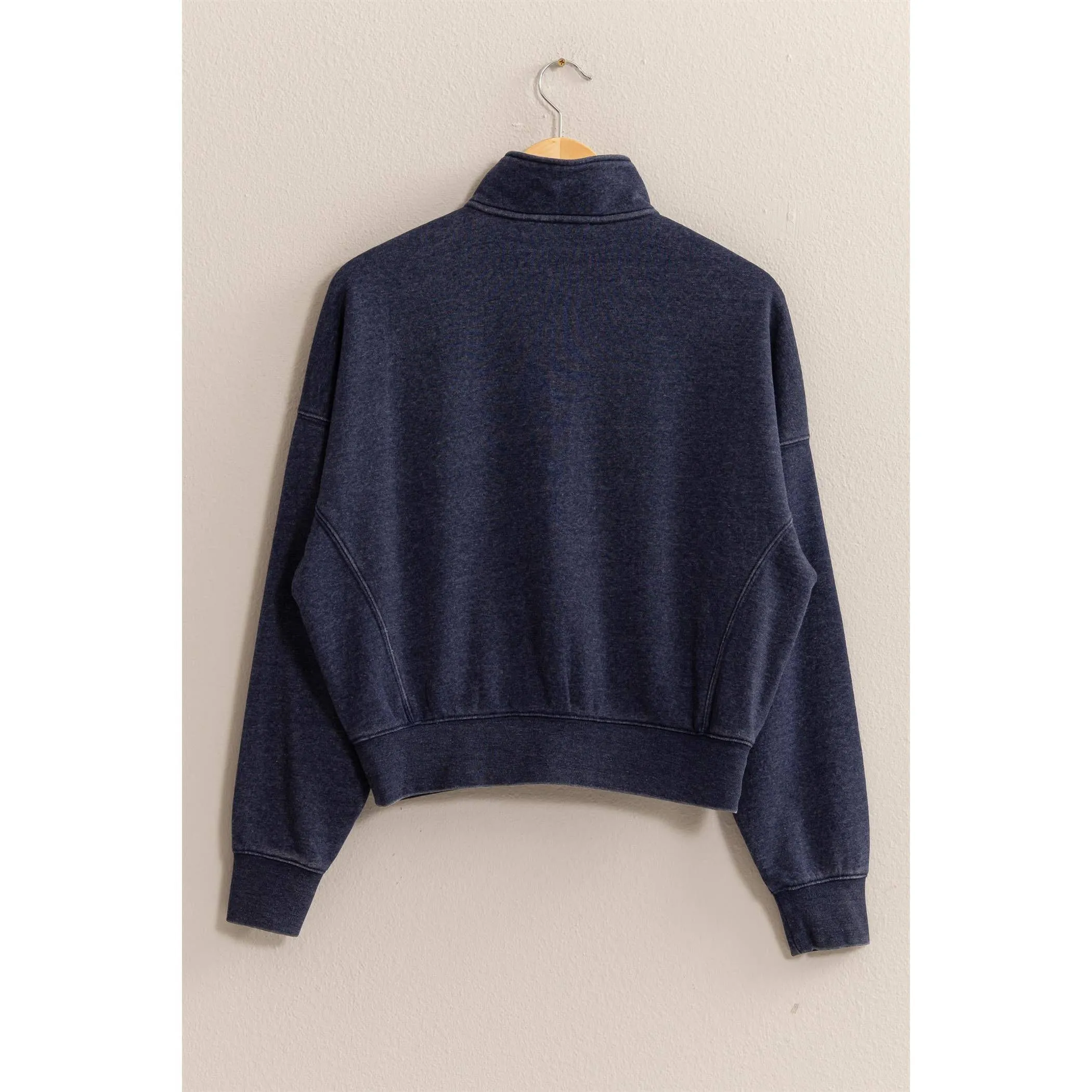 HALF-ZIP SWEATSHIRT