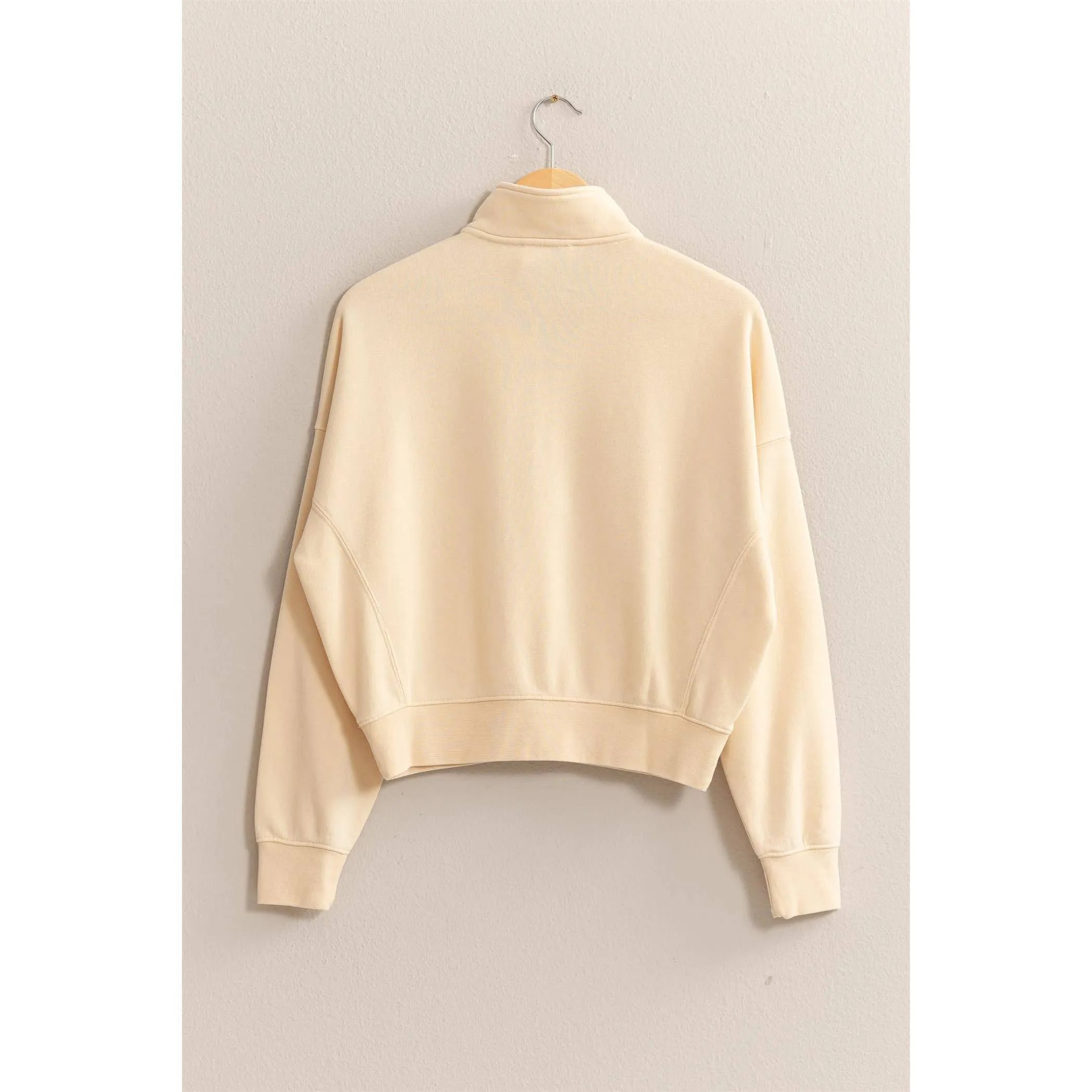 HALF-ZIP SWEATSHIRT