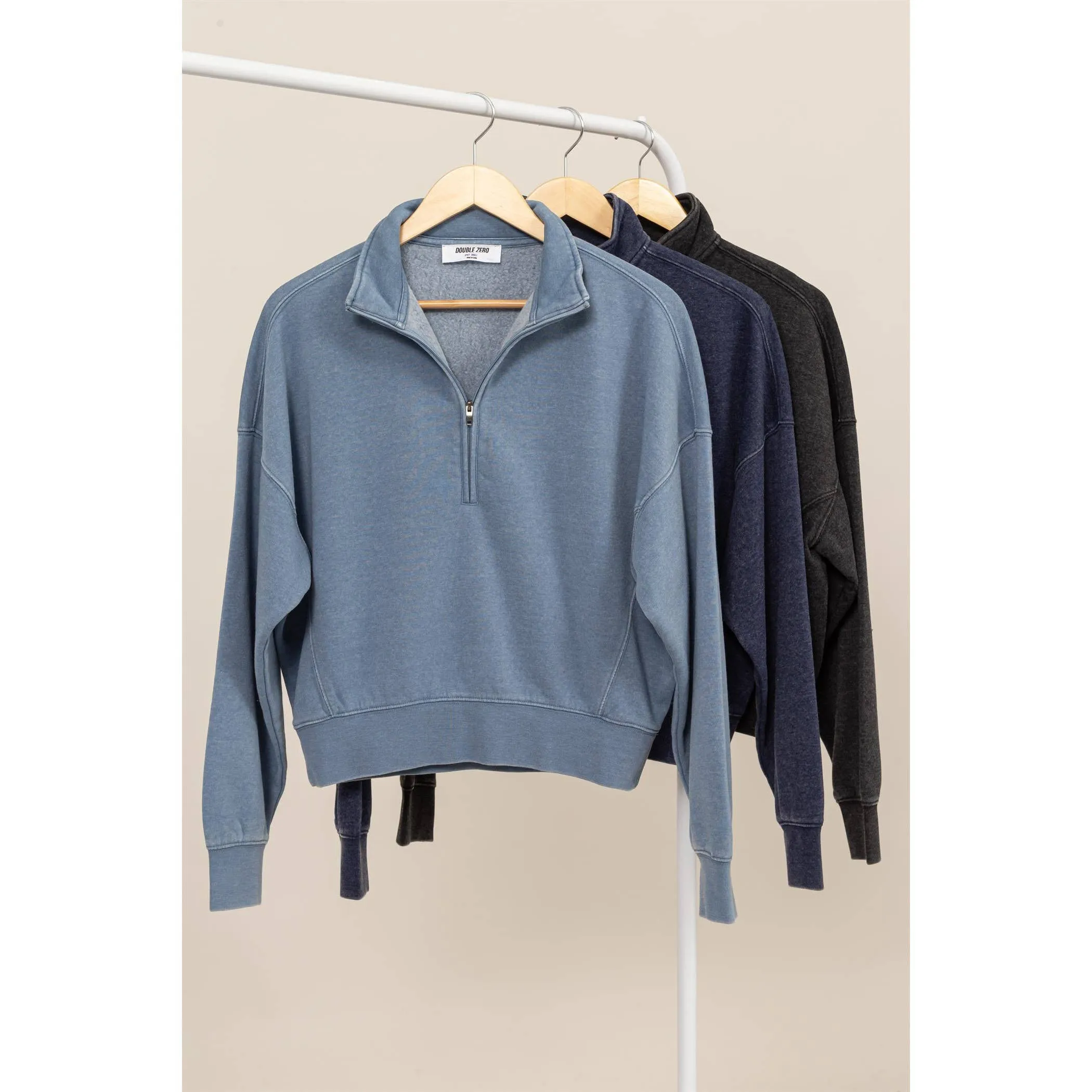 HALF-ZIP SWEATSHIRT