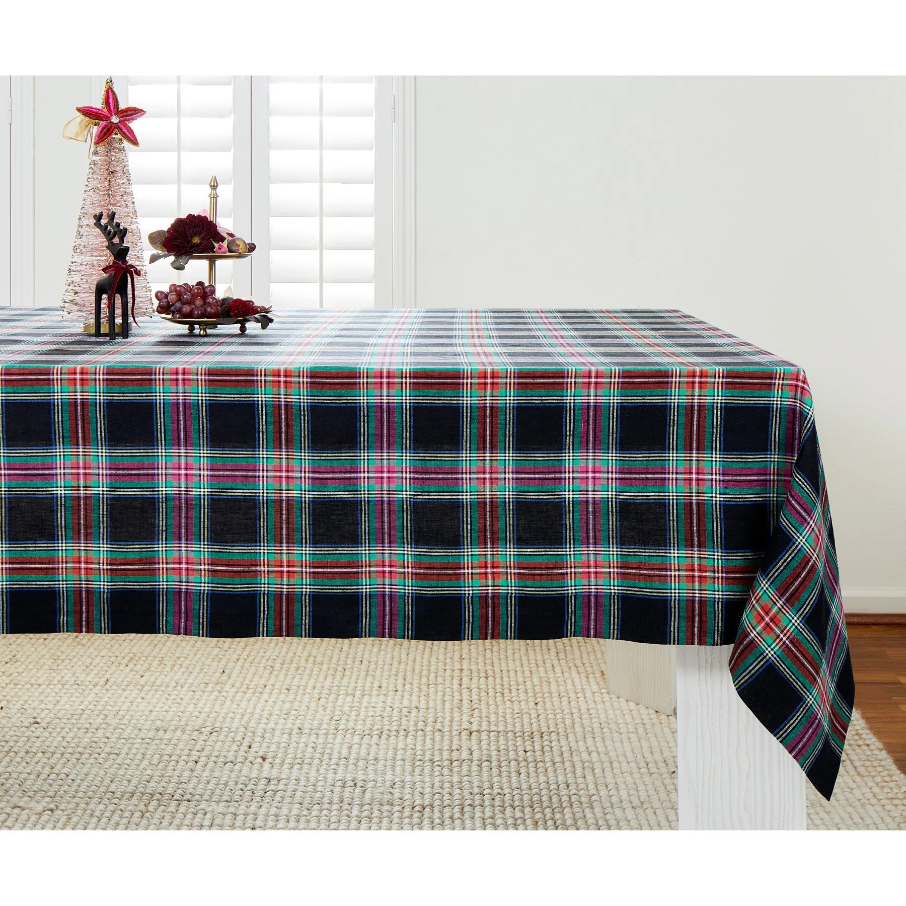 Jewel Plaid Tablecloth