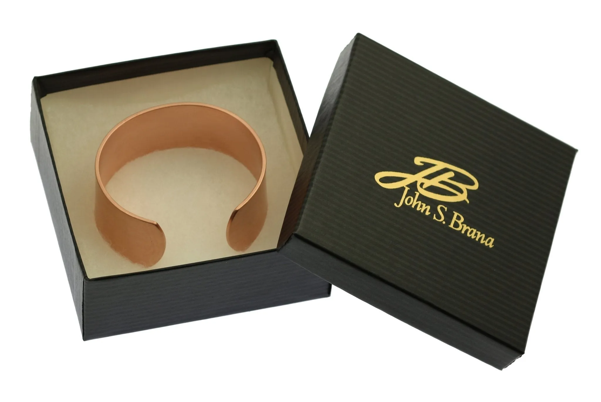 Men's Brushed Copper Cuff Bracelet - 1 Inch Wide