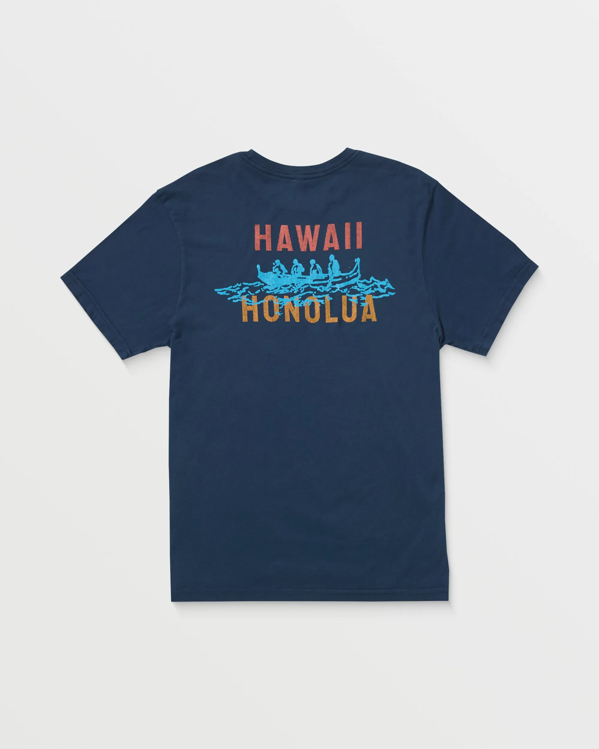 Mens Outrigger Short Sleeve Tee - Navy