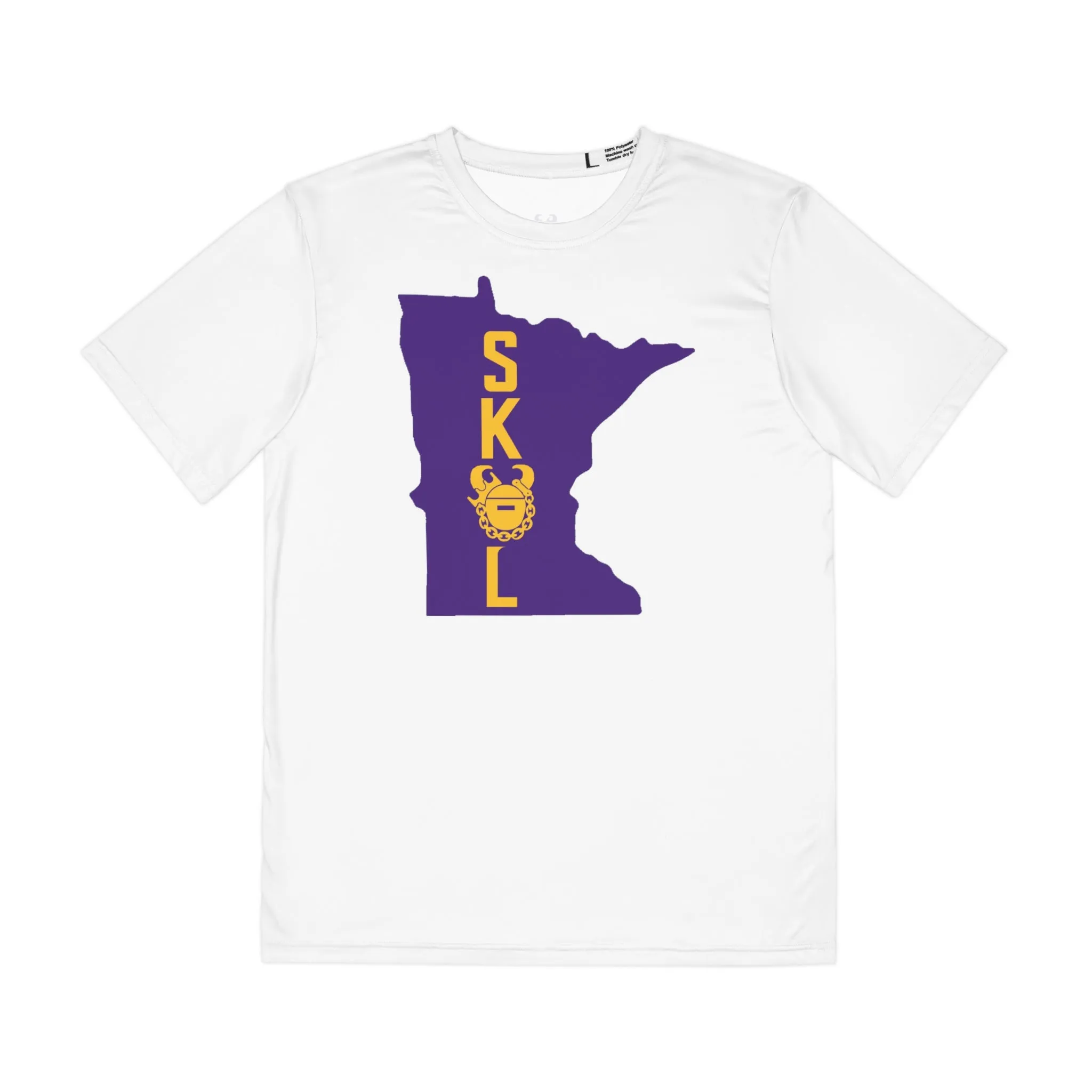 Men's Polyester Tee - White - Minnesota