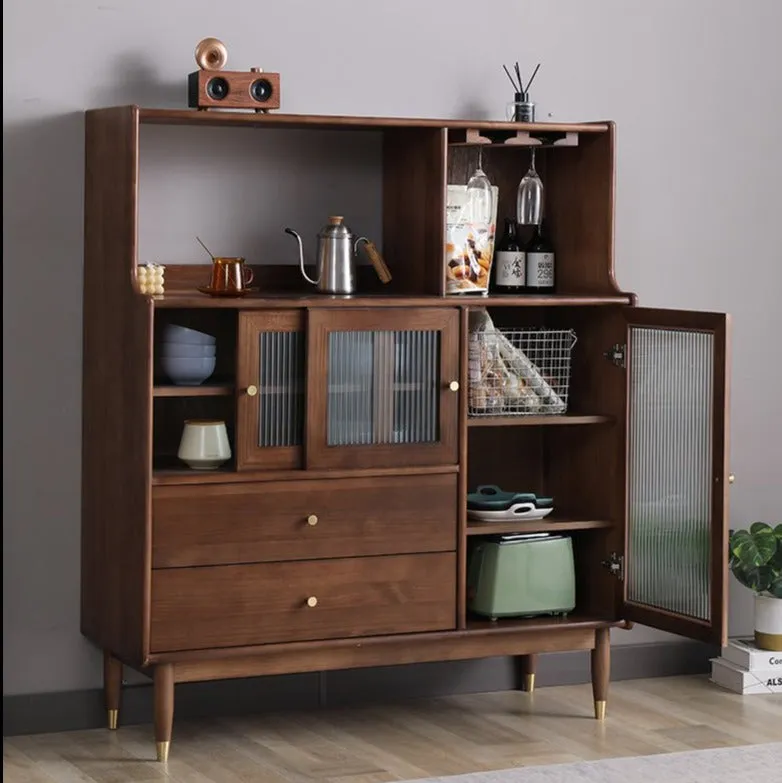 MILES Buffet Hutch Solid Wood Cabinet