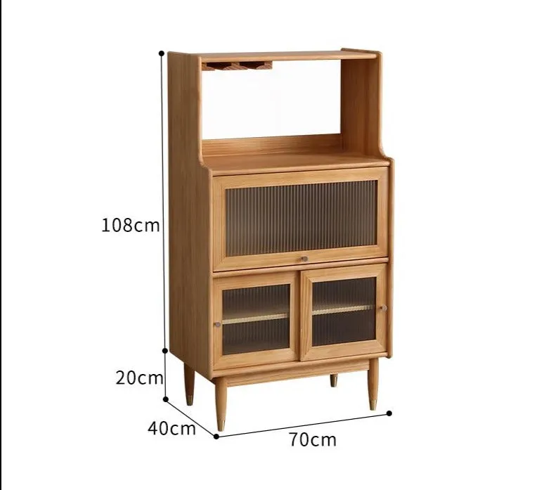 MILES Buffet Hutch Solid Wood Cabinet