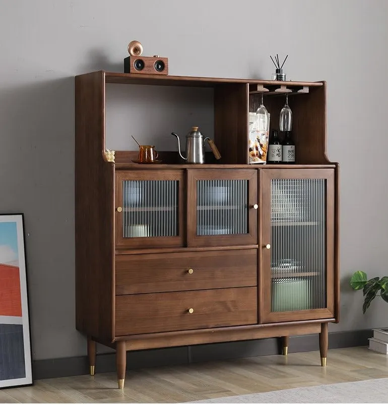 MILES Buffet Hutch Solid Wood Cabinet