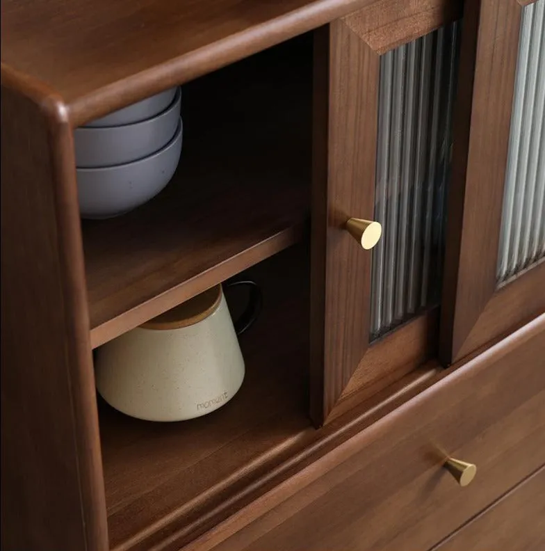 MILES Buffet Hutch Solid Wood Cabinet